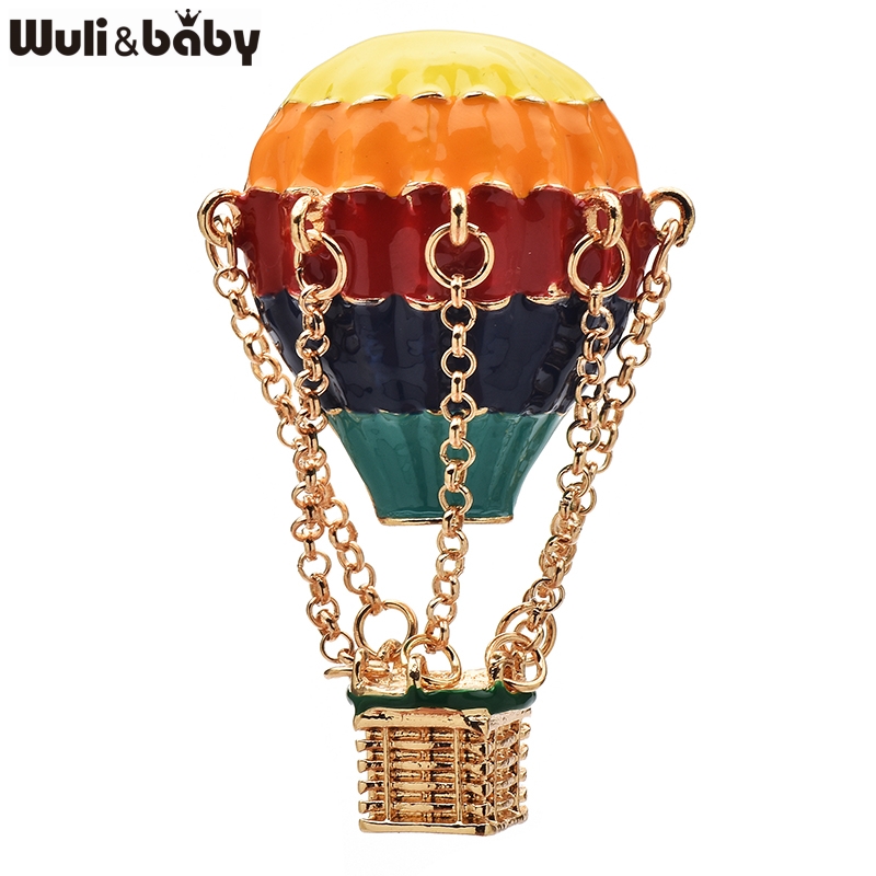 Embroidery Bali - Wuli&baby Wielokolorowe Broszki Balony z Emalią