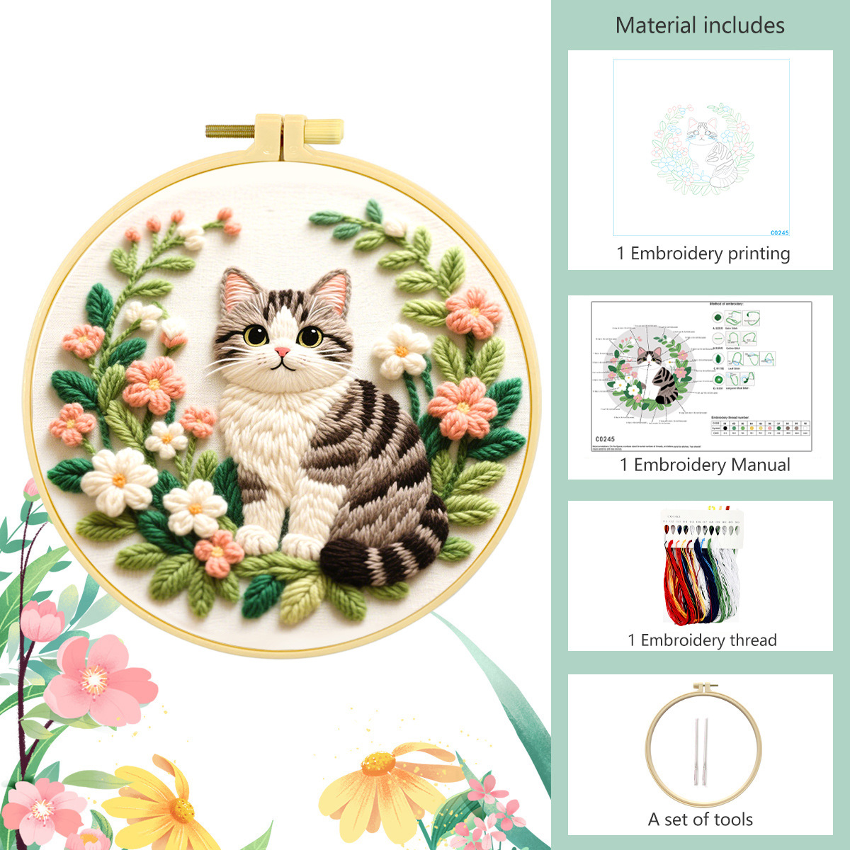 Zestaw do samodzielnego haftow – Embroidery Meaning recenzja i cena
