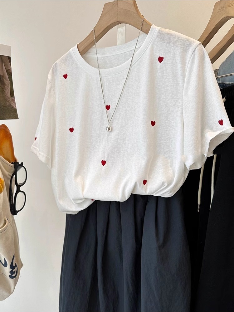 Koszulka damska plus size, 240 – Embroidery Cotton Shirt recenzja i cena