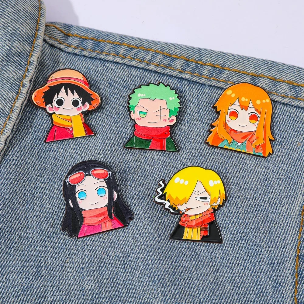 5 szt. Urocze przypinki anime, – Embroidery Reddit recenzja i cena
