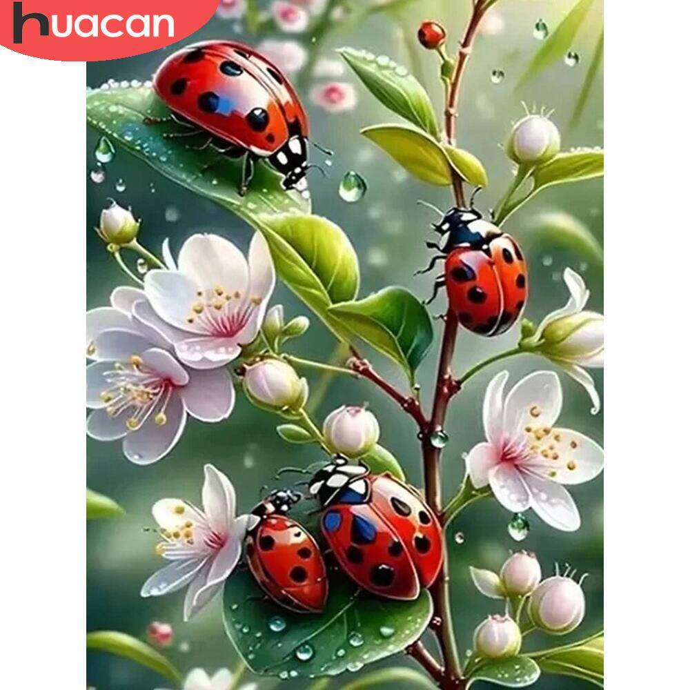 Zwierzę HUACAN DIY diamentowe  – Embroidery Lady Bug recenzja i cena