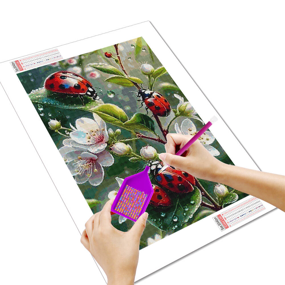Zwierzę HUACAN DIY diamentowe  – Embroidery Lady Bug recenzja i cena