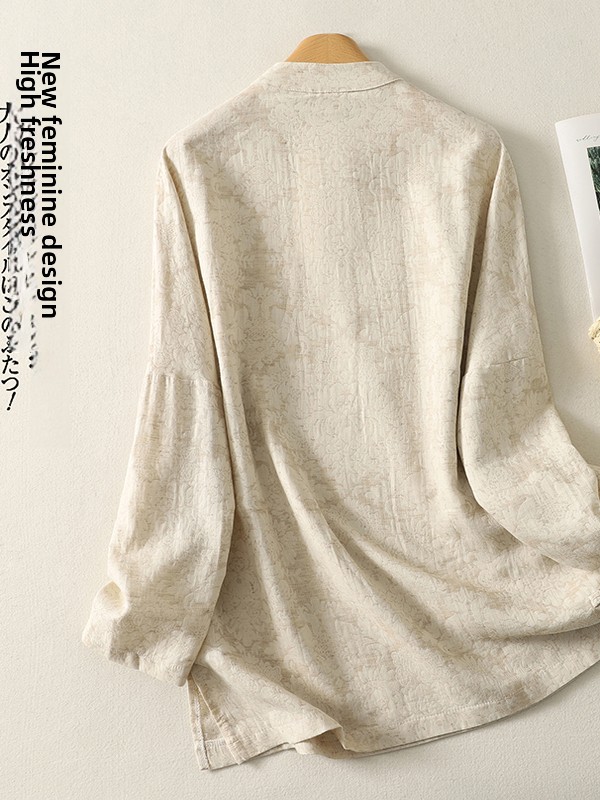 Koszula z bawełny i lnu w styl – Embroidery Cotton Shirt recenzja i cena