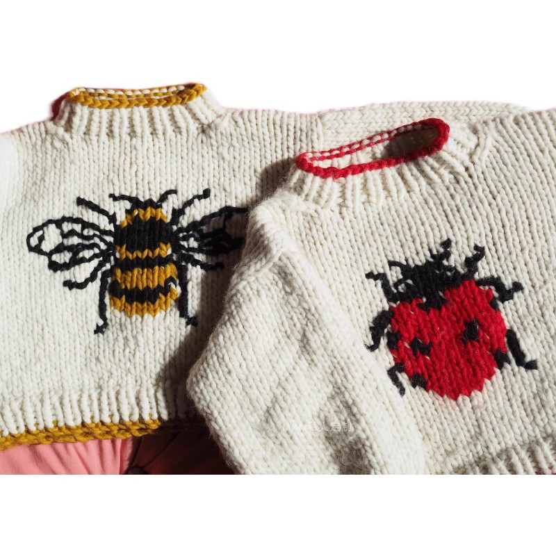 Sweter damski z długim rękawem – Embroidery Lady Bug recenzja i cena
