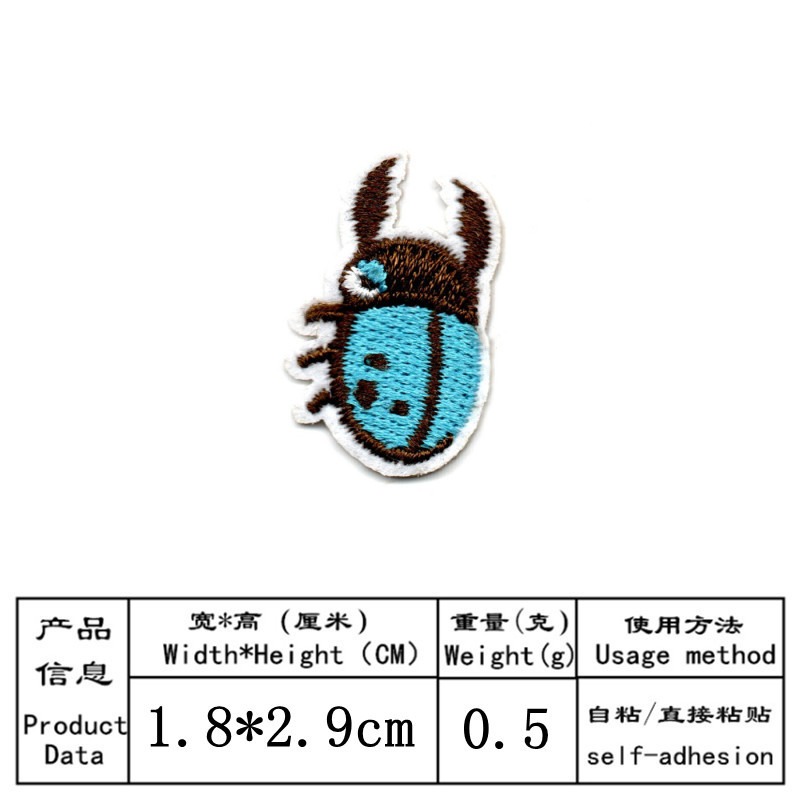 50 sztuk/partia Naszywki do sa – Embroidery Lady Bug recenzja i cena